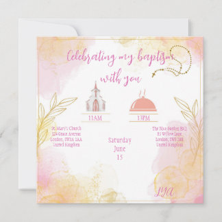 Baptism or Communion invitation