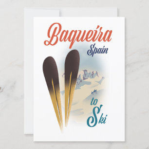 Baqueira Espagne affiche de voyage