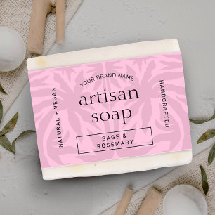 Bar à savon rose vif moderne Wrapper Bellyband Éti