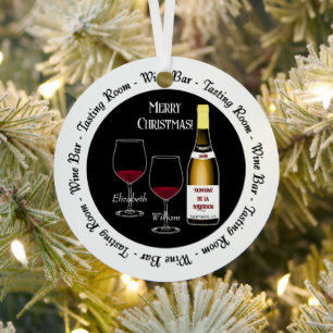 Bar à vin et salle de dégustation Ornement de Noël
