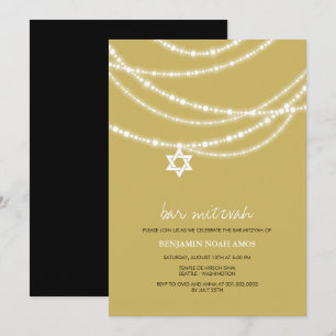 Bar / Bat mitzvah Étincelle De David Invitation