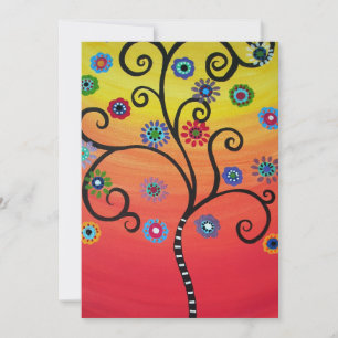 bar bat mitzvah TREE OF LIFE INVITATIONS
