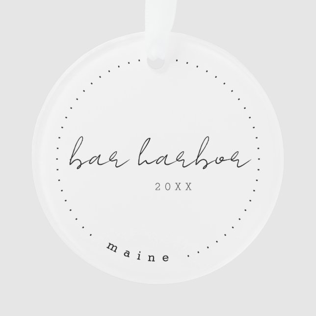 Bar Harbour Maine ME Travel États-Unis Simple (devant)