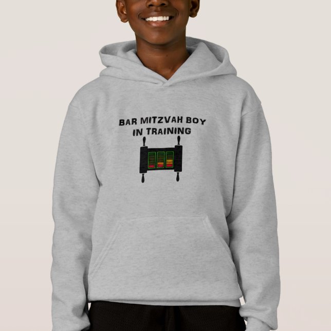 Bar Mitzvah Boy en Sweat - shirt à capuche d'entra (Devant)