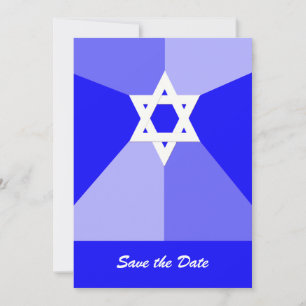 Bar Mitzvah Enregistrer la date Invitation Carte B