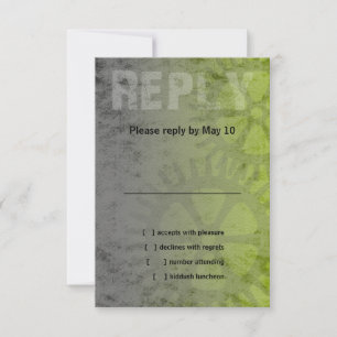 Bar Mitzvah Industrial Grunge RSVP