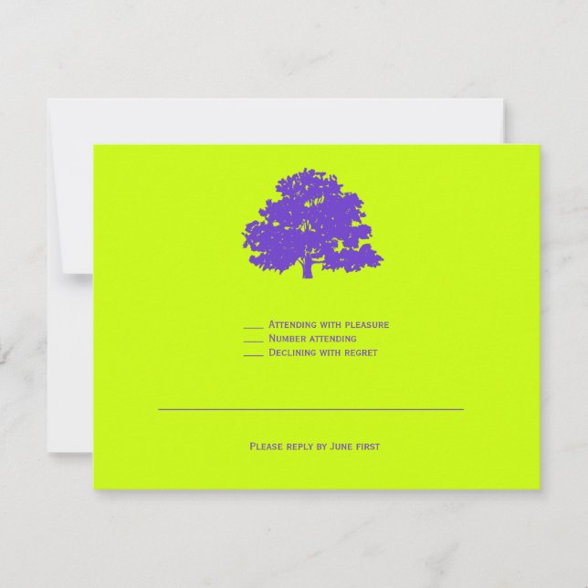Bar Mitzvah Invitation Twins Arbre de vie RSVP (Devant)