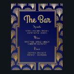 Bar Signal mariage réception Années 1920 Art déco<br><div class="desc">Le Bar Twenties Art Déco Sign - Parfait pour une réception de mariage ou un événement.</div>