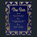 Bar Signal mariage réception Années 1920 Art déco<br><div class="desc">Le Bar Twenties Art Déco Sign - Parfait pour une réception de mariage ou un événement.</div>