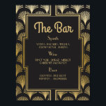 Bar Signal mariage réception Années 1920 Art déco<br><div class="desc">Le Bar Twenties Art Déco Sign - Parfait pour une réception de mariage ou un événement.</div>