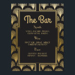 Bar Signal mariage réception Années 1920 Art déco<br><div class="desc">Le Bar Twenties Art Déco Sign - Parfait pour une réception de mariage ou un événement.</div>
