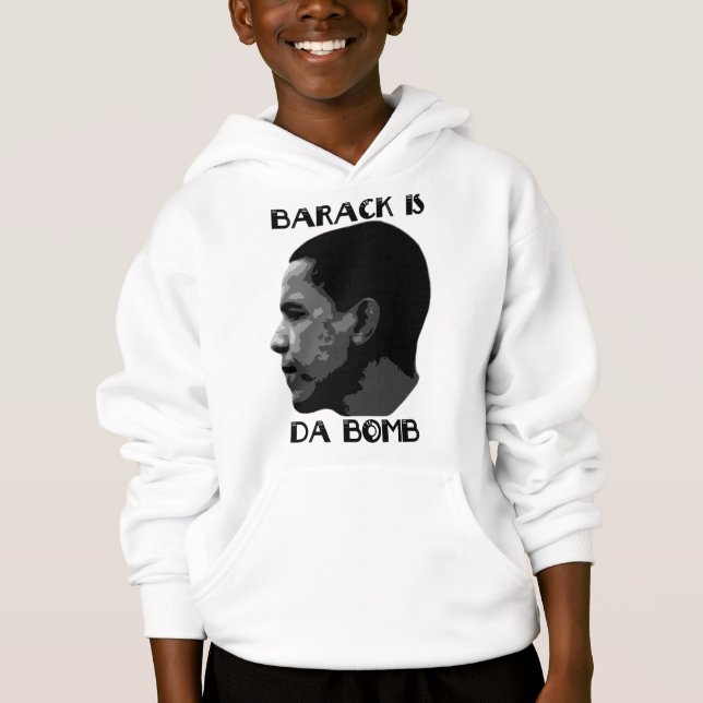 Barack est le sweat - shirt à capuche des hommes (Devant)