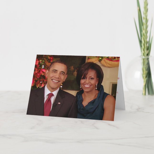 Barack et carte de Michelle 2010WA-Greeting (Devant)