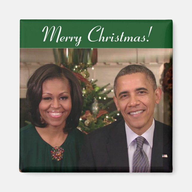 Barack et Michelle 2012WA - Magnet (Devant)