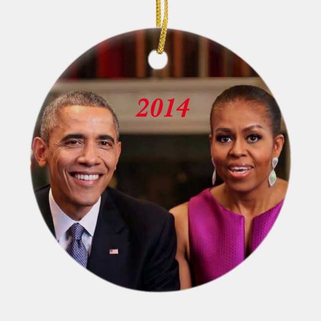Barack et Michelle 2014 - Ornement (Devant)