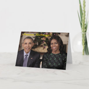 Barack et Michelle 2015 WA - Carte de voeux