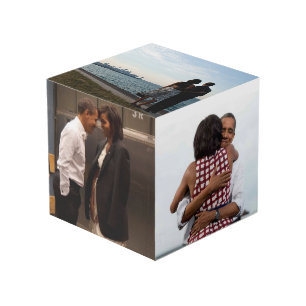 Barack et Michelle Obama - cube en photo