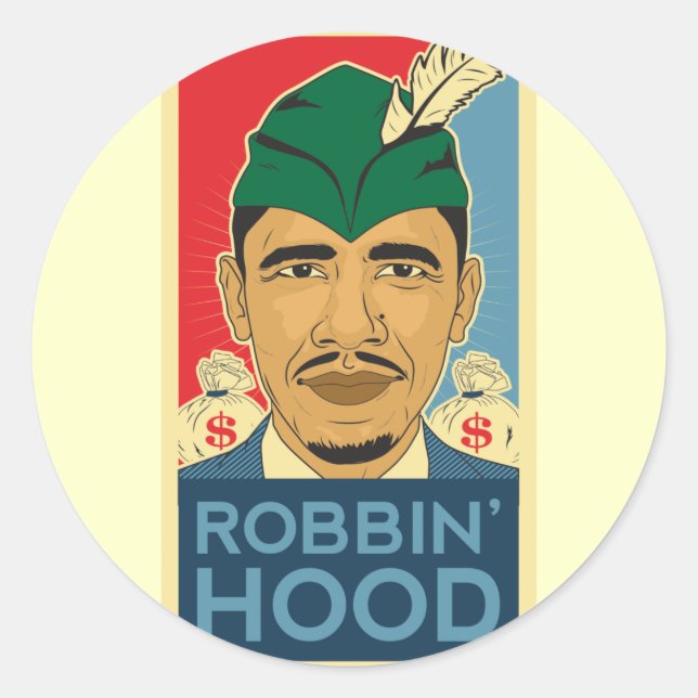 Barack Obama Hood Robin Hood Sticker Barack Obama  (Devant)