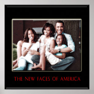 BARACK OBAMA : LE NOUVEAU PREMIER POSTER FAMILIAL
