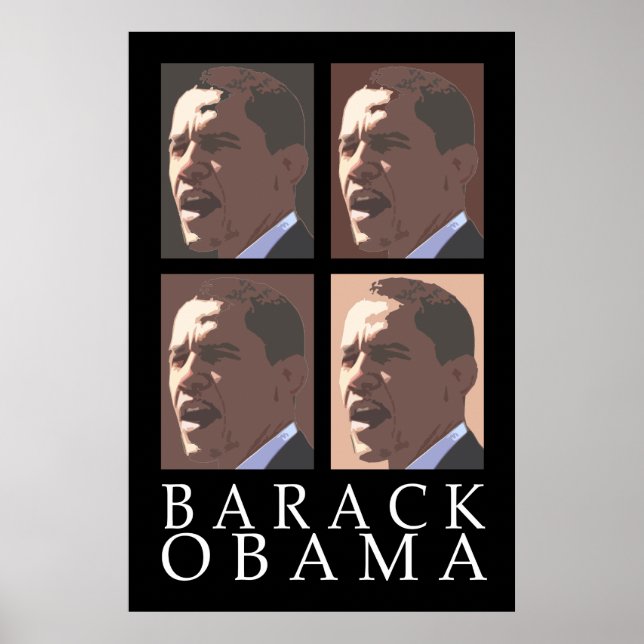 Barack Obama Poster Quatre Portraits (Devant)