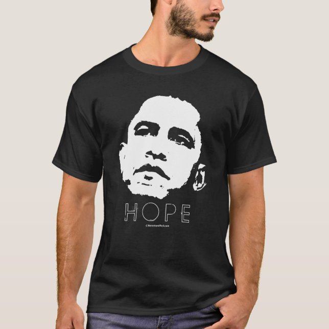 Barack Obama pour le T-shirt d'espoir (Devant)