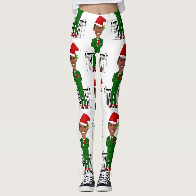 barack obama santa claus leggings (Devant)