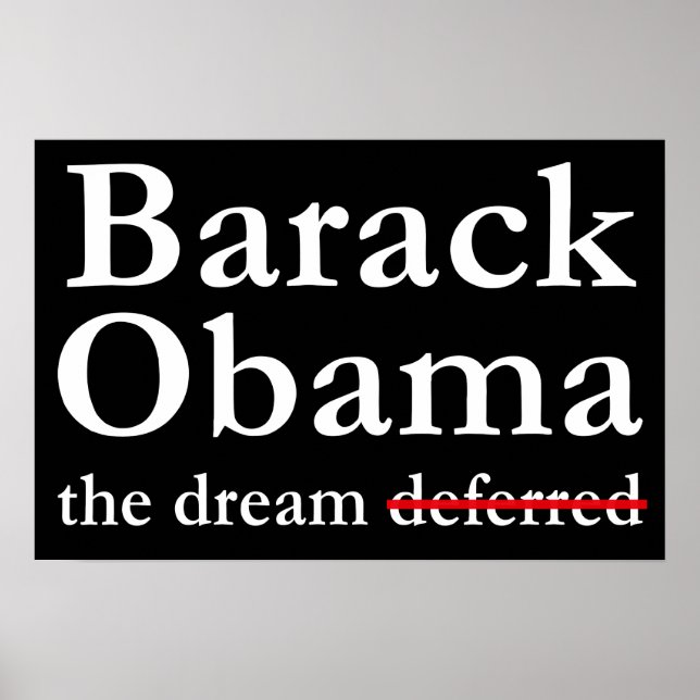 Barack Obama: The Dream Not Deferred Poster (Devant)