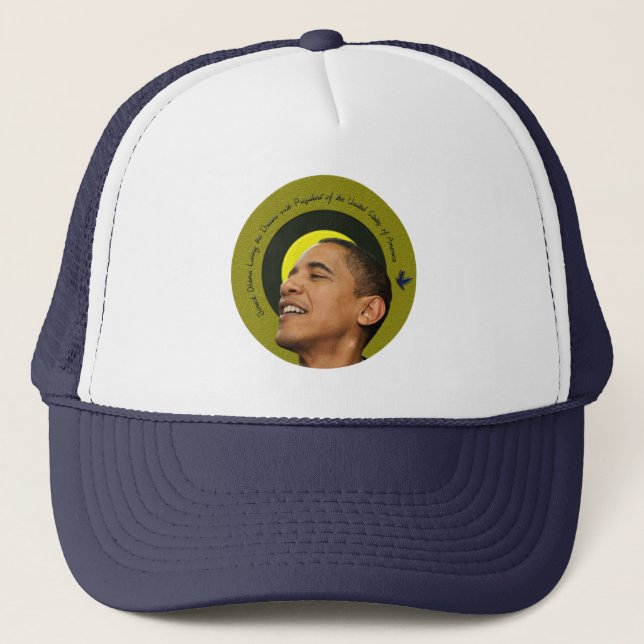 Barack Obama vivant le casquette rêveur de (Devant)