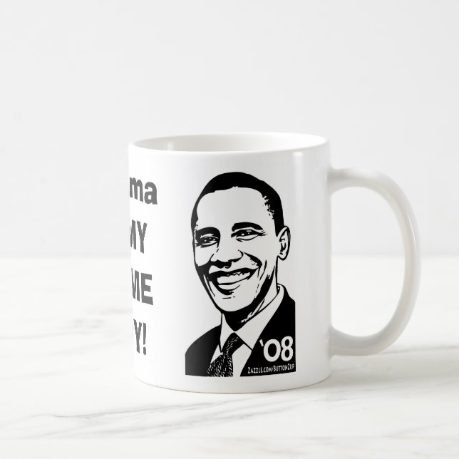 Barack pour le Président Mug (Droite)