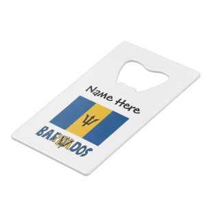 Barbados Barbadien Drapeau Baja Personnalisé Nom