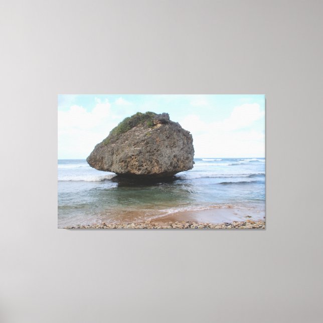 Barbados Big Rock en toile Bathsheba Imprimer (Recto)