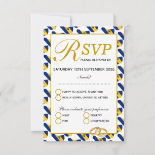 BARBADOS Mariage Celebration RSVP Response Card