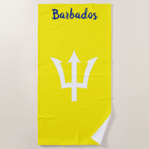 Barbados Trident Yellow Beach Serviette