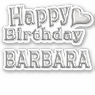 Barbara Happy Birthday Autocollants