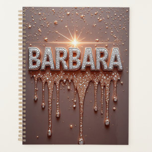 Barbara Nom Rose Gold Diamant Paillettes qui dégou