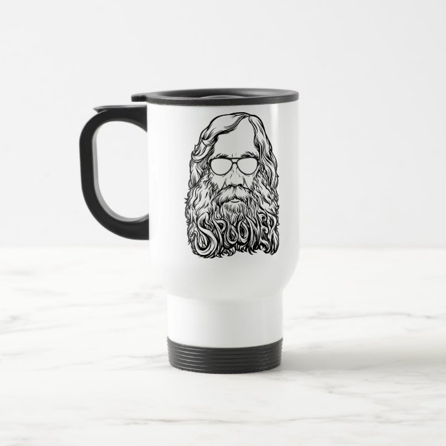 Barbe de Lysander Spooner et tasse de nuances (Gauche)