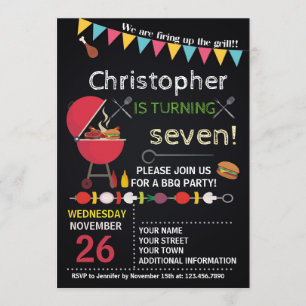 BARBECUE ANNIVERSAIRE INVITATION PERSONNE