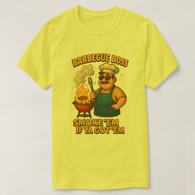 Barbecue Boss - BBQ Papa T-Shirt Design (Design devant)