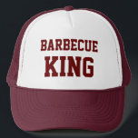 Barbecue King Funny Casquette<br><div class="desc">Barbecue King drôle de chapeau de camionneur. Cliquez sur Personnaliser pour modifier la taille, le style et la couleur de la police. Si vous avez des questions ou des demandes, veuillez me contacter. Cette image peut être rendue disponible sur de nombreux produits dans ma galerie. Visitez Smilin' Eyes Treasures pour...</div>