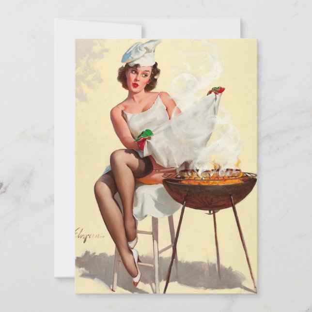 Barbecue Pin-Up Girl (Devant)