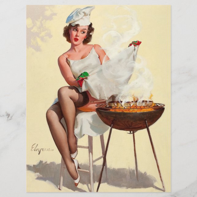 Barbecue Pin-Up Girl (Devant)