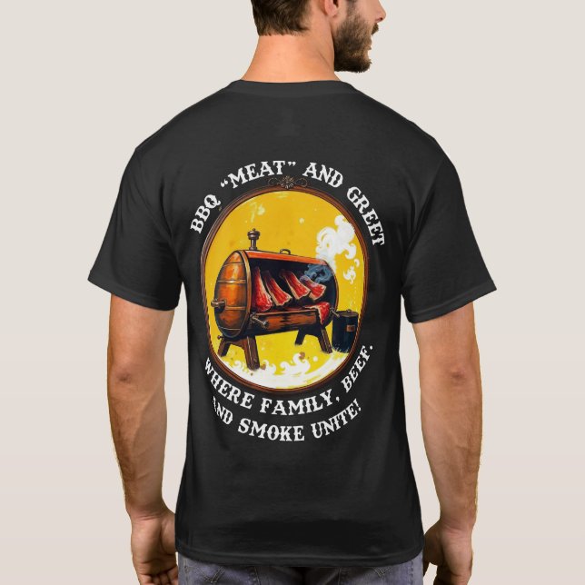 🔥 barbecue "Viande" et Greet T-shirt 🔥 (Dos)