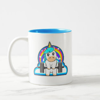 Barbell Unicorn mug pour la remise en forme des fe