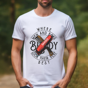 Barber Buddy pour hommes et garçons T-shirt