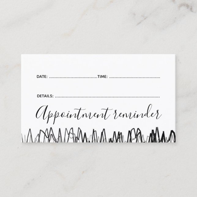 Barber Master Shop Prochaine Visite Carte de rappe (Devant)