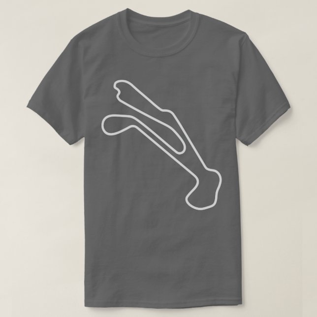 Barber Motorsports Park contours TShirt (Design devant)