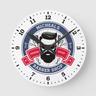 Barber Shop Horloge murale personnalisée