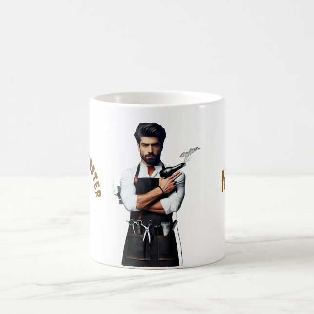 Barber thème Mug & Coupe (Centre)