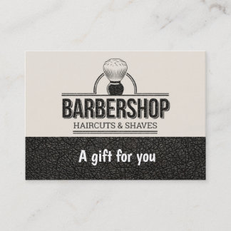 Barbershop en cuir look Certificat cadeau