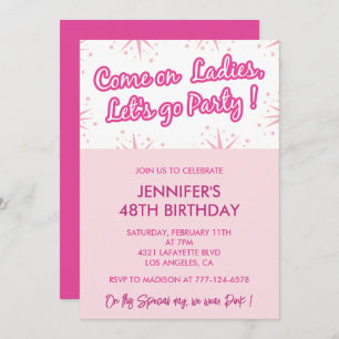 Barbi 48e anniversaire invitations tendance Fun Gi